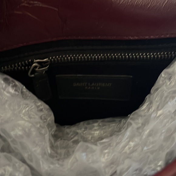YSL burgundy small Crossbody bag - Picture 4 of 8